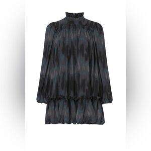 TOCCIN X RTR Retro Babydoll Tie-Dye Bubble Hem Ruffle Boho Dress |Size XS/S|